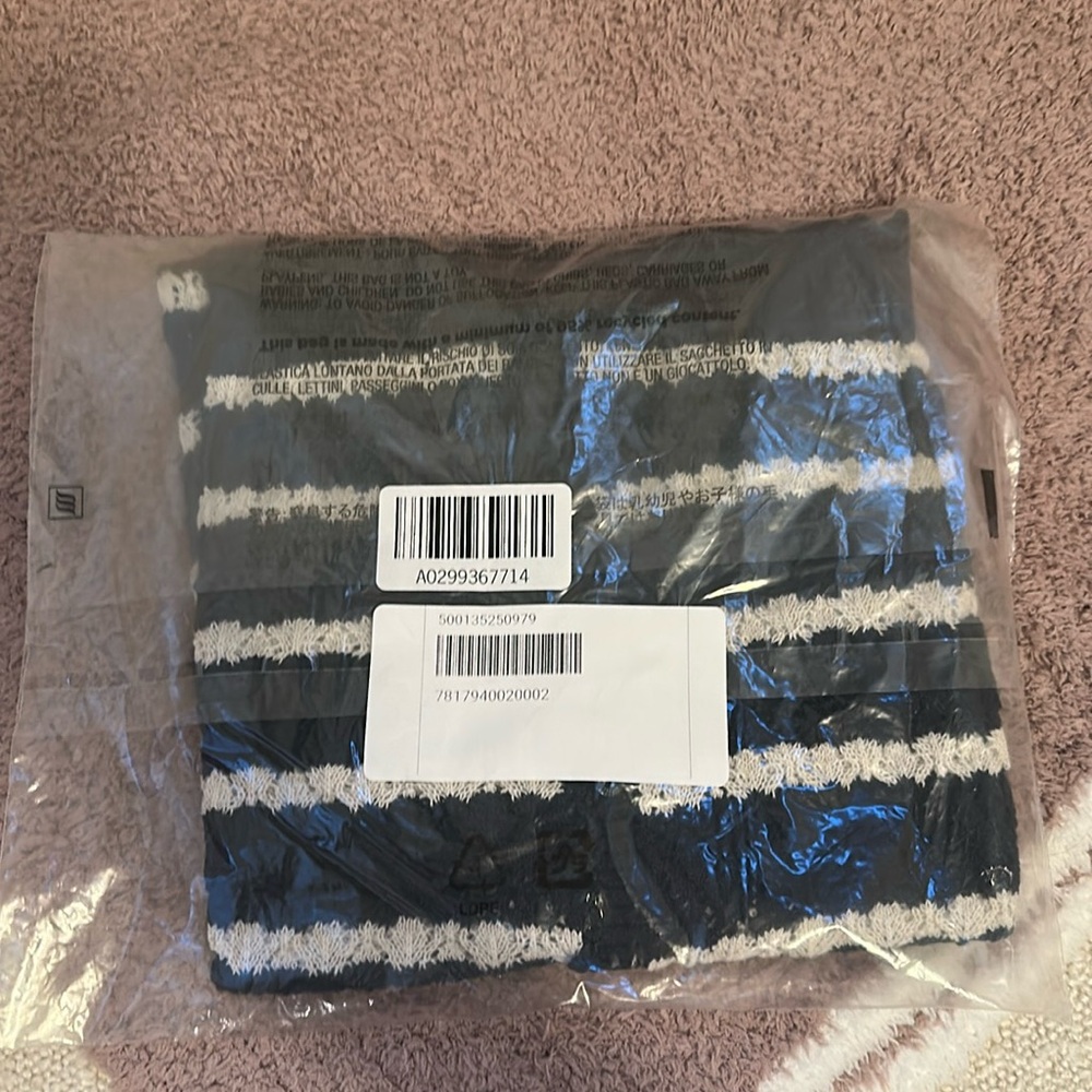 NWT GAP × DÔEN Linen-Blend Cardigan in Navy Blue, Medium - Picture 5 of 5